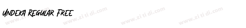 Undeka Regular Free字体转换